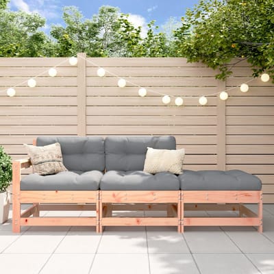 vidaXL - 3-delige - Loungeset - massief - douglashout
