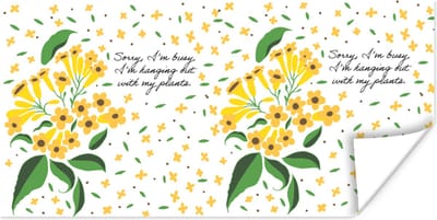 Poster Sorry I'm busy I'm hanging out with my plants - Quotes - Spreuken - 120x60 cm