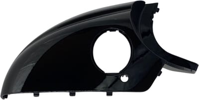 BILMAX Vervangende Rechter buitenspiegelkap onderkant voor Land Rover Range Rover Evoque L538, L551 | Discovery Sport L550 | Jaguar E-Pace X540 F-Pace X761, glanzend zwart - Piano Black (passagierszijde)