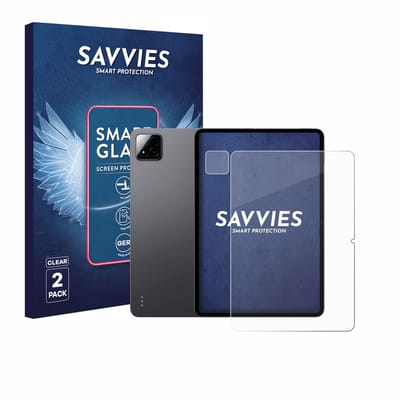 2 Stuks Savvies Screenprotector - geschikt voor Xiaomi Pad 7 Pro (Voor+Camera) - beschermfolie glas transparant