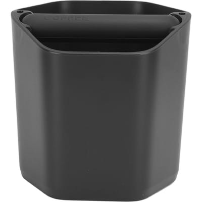 Koffie Afklopbak Grote Capaciteit Koffiedik Afklopbak met Afklopstang en Antislipvoet Zwart Black black