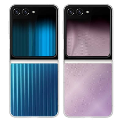 Originele FlipSuit Case voor de Samsung Galaxy Z Flip 5 - Transparant