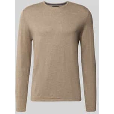 Gebreide pullover van katoen met ronde hals