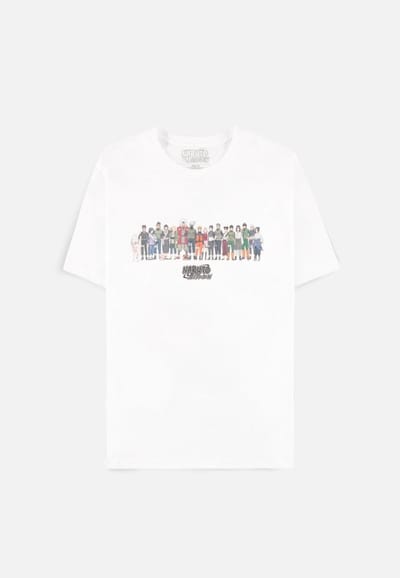 Naruto Shippuden Heren Tshirt -S- Characters Wit