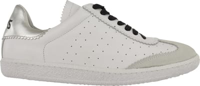 Bella sneaker wit met zilver
