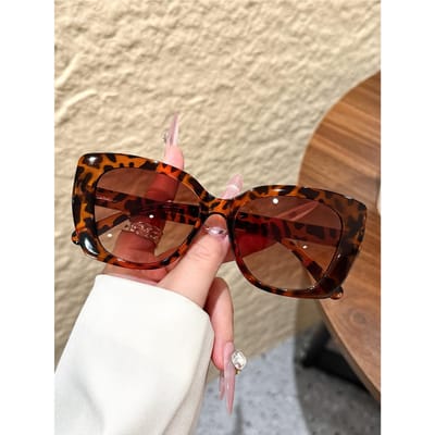 1 Stuk Dames Klassieke Schildpadpatroon Bril Mode Casual Accessoires Vakantiecadeau Eenvoudige Basis Bril
