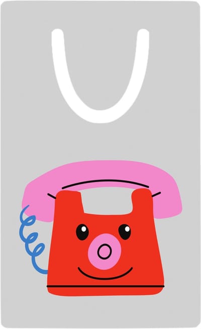 Hacebo® - Telefoon metalen boekenlegger - Kind - Kinderen - Speelgoed - mobiel - cadeau Bladwijzer boekenleggers - 7.6 cm x 5cm