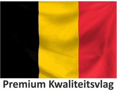 Belgische Vlag Belgie 20x30cm Premium - Kwaliteitsvlag - Geschikt voor buiten