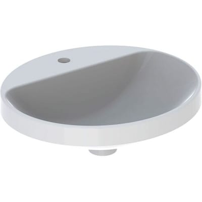 Geberit VariForm built-in washbasin 50 x 45 cm, oval, with tap hole bench 500.715.01.2