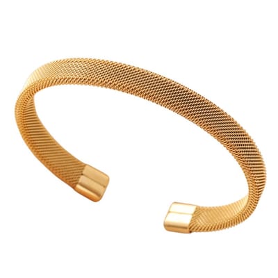 Marama - damesarmband Amanda goud - bangle - gold plated - licht buigbaar - verfijnd - armband