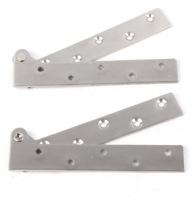 Dailygoods- Scharnier 180° Rotatie - Scharnier Reparatie Plaat - Deur Scharnieren - Scharniermal - Scharnier Boormal - Roestvrij Staal 15 x 5 cm - Deurscharnier