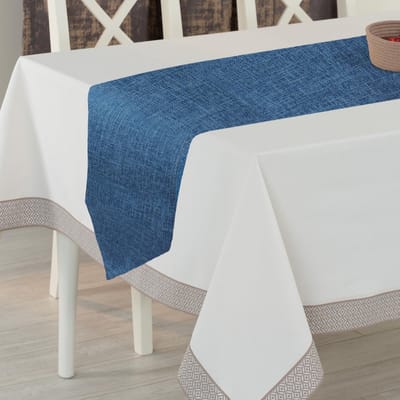 Dailygoods- Tafelkleed wasbaar 180 x 30 cm - Tafelkleed linnen - Tafelkleed voor bruiloft - Tafelkleed feest - Tafelkleed duurzaam - Elegant design - Tafelbedekking