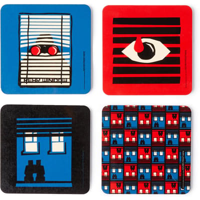 Hitchcock Rear Window Onderzetters