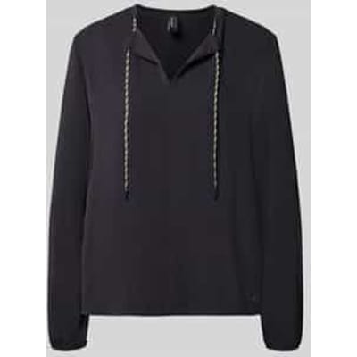 relaxed fit blouse met tunnelkoord