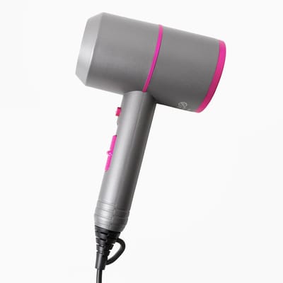 MLN Ionische Haardroger - Fohn - Coolshot Technologie - 3 standen - Fohn met diffuser - Krachtig - Zwart