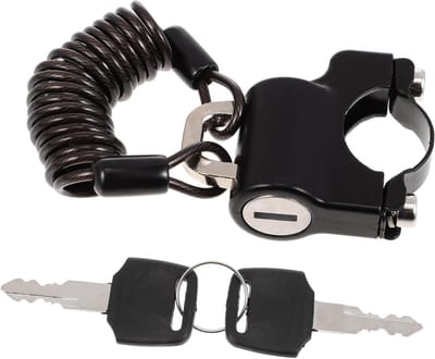 Helm Slot - Motorfiets Accessoires - Veilig Motorparkeren - Waterdicht Antiroest - 5.5 x 4.5 cm - Zwart