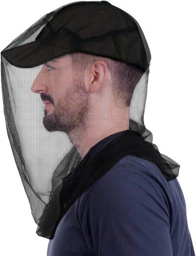 Thijox - Premium Muggennet voor Insecten, 4 Stuks, Ultra Grote en Lange Vliegenbescherming, Extra Fijne Gaten, Perfect voor Kamperen, Wandelen, Tuinie