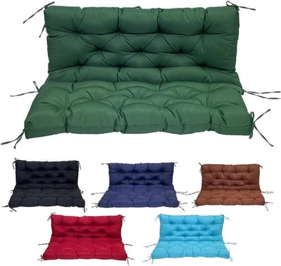 Tuinbankkussen - Bankkussen buiten - Comfortabel zitten - 10 cm dikke vulling - 150 x 100 cm - Groen