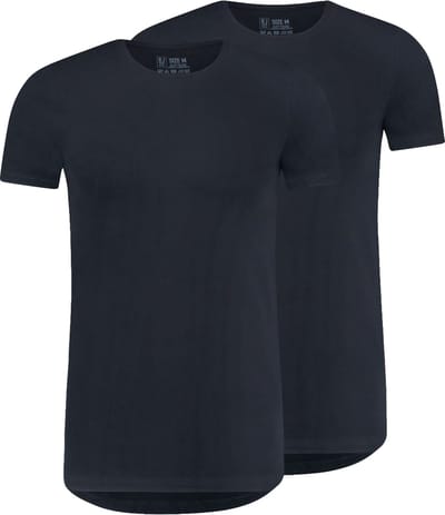 RJ Bodywear - Everyday StaysFresh - Body Fit - Heren T-Shirt Ronde Hals - Navy - S