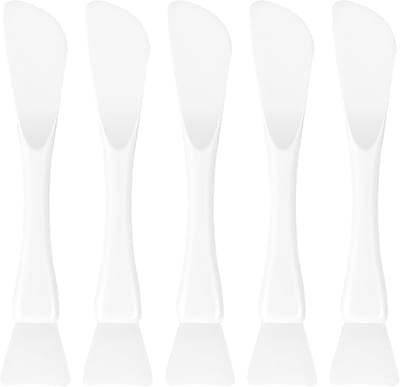 Set van 5 Silikonemasker Applicators, 16.2 cm Lange Borstels voor Gezichtsmaskers, Oogmaskers en Zelfgemaakte Huidverzorging