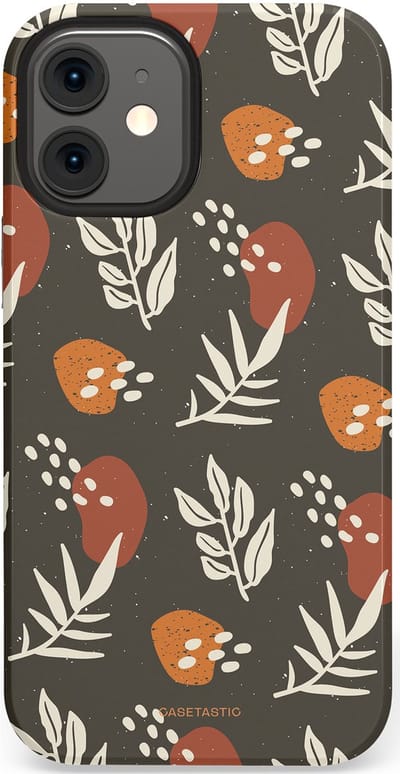 Casetastic Hoesje Geschikt voor Apple iPhone 12 Mini - Stijlvolle Beschermende Duo-layer Case - Zandsteen