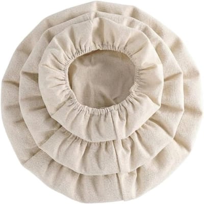 Ronde Rijsdoeken van Linnen (20, 25, 30 cm) - Anti-aanbak Brooddouk voor Giermanden en Bakaccessoires, Ideaal voor Brooddeeg en Bakken