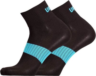 UphillSport - 2-Pack - Bamboe Sportsokken - Drooggevoel Zachte Stof - Heren / Dames - zwart / blauw - 35-38 - 8469