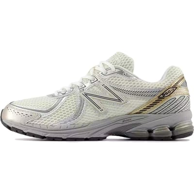 New Balance 860v2 Zeezout Goud Metallic Unisex Sneakers Crème Haven-Grijs Zilver-Metallic ML860SG2 38 gray