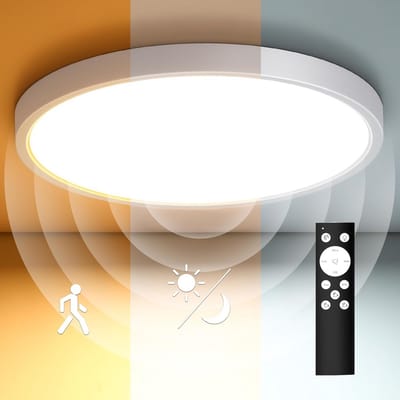 Plafondlamp met Bewegingssensor - Voor Keuken Slaapkamer Badkamer - Lamp Draadloos en Oplaadbaar - Woonlamp
