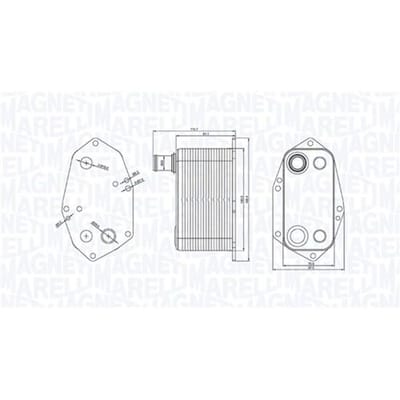Olie radiator, motorolie MAGNETI MARELLI 350300000200