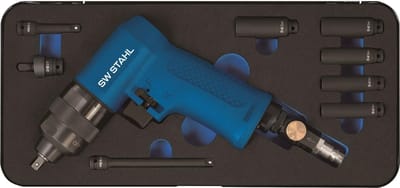 SW-Stahl S3221 pneumatische bit-slagmoersleutel I zeskant 1/4 inch I max. koppel 110 Nm I werkplaats pneumatisch gereedschap