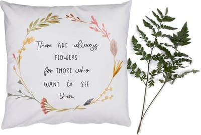 Sierkussens - Kussentjes Woonkamer - 50x50 cm - There are always flowers for those who want to see them - Spreuken - Quotes