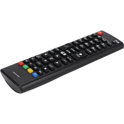 ABS-materiaal behuizing tv-afstandsbediening voor LG AKB74475481, werkt op batterijen