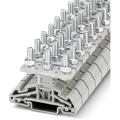 Phoenix Contact 3049547 Verbinder voor hoge stroomsterkten 16 mm Boutaansluiting Grijs 25 stuk(s)