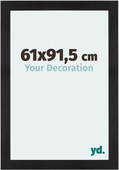 Your Decoration - Fotolijst 61x91,5 cm - MDF - Zwart Houtnerf - Mura