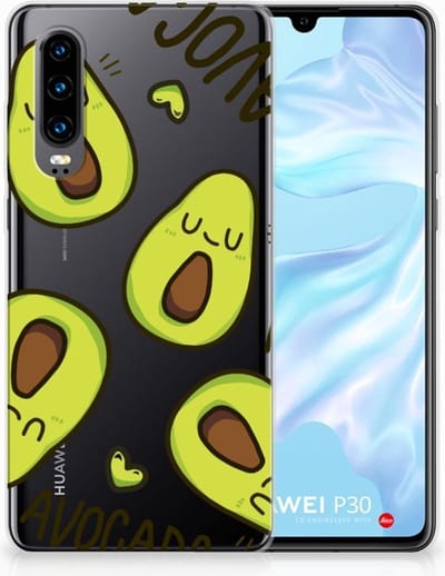 TPU Hoesje voor Huawei P30 Telefoonhoesje met Naam Avocado Singing