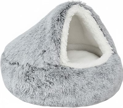 ZRSS® Hondenslaapzak - Hondenkussen - Kalmerend Hondenbed - Hondencave - Super Zacht - 65cm - Grijs