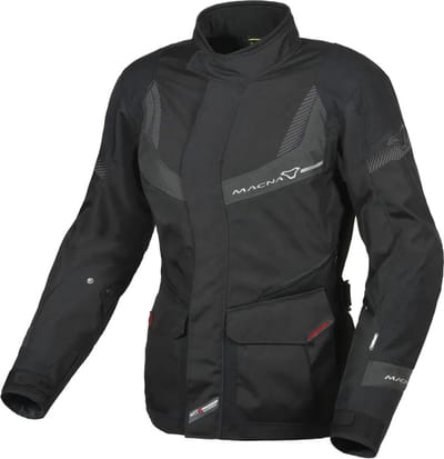 Macna Rancher Textile Waterproof Jas Dames Zwart Grijs - Jas