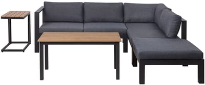 MESSINA - Loungeset voor 5 - Donkergrijs - Aluminium