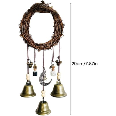 Carillons éoliens d'extérieur en bambou, tubes de jardin, cloche en bois antique, carillon mural, décoration d'intérieur, carillons éoliens en bois, cadeaux