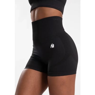 Gorilla Wear Olivia Seamless Shorts - Zwart - XS/S
