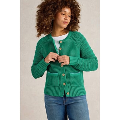 White Stuff Cindy Cotton Cardi Bright Green Größe: 16 | Jacken Outlet | Damen | Grün