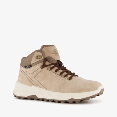 Mountain Peak hoge leren dames wandelschoenen cat. B - Beige - Echt leer - Uitneembare zool - Maat 36
