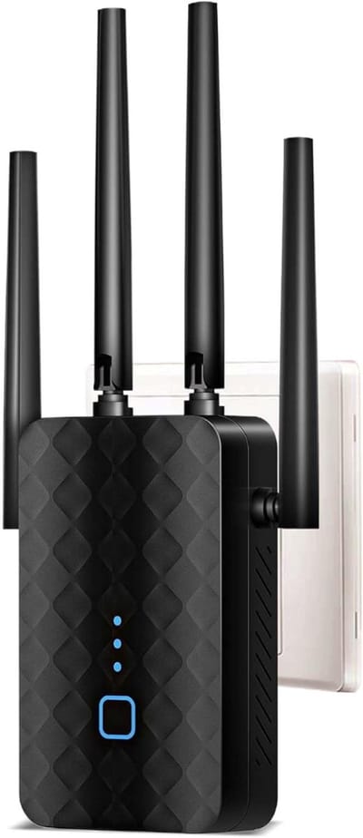 White-Label® WiFi Versterker Stopcontact – Dual Band WiFi Booster – Internet Range Extender – Max