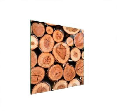 TMK ArtDeko - Glaaspaneel - Beschermplaat Koken - 50x52 cm - Hittebestendig - Sierlijk Design