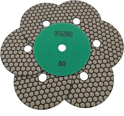 Diamant Polijstschijven Set 125mm Droog Gebruik Voor Graniet Marmer en Keramiek