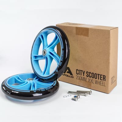 Apollo City Scooter 200mm Vervangende wielenset - Pro Wheels met ABEC 7 kogellagers, vervangende wielen voor step passend voor City-Scooter