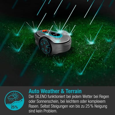 Slimme Robot Grasmaaier voor Middelgrote Tuinen tot 500 m² met Bluetooth Connectiviteit, Stil Geluid 57 dB, CorridorCut voor Strakke Hoeken, Automatisch Weer- en Terrainanpassing, Volledig Automatisch –