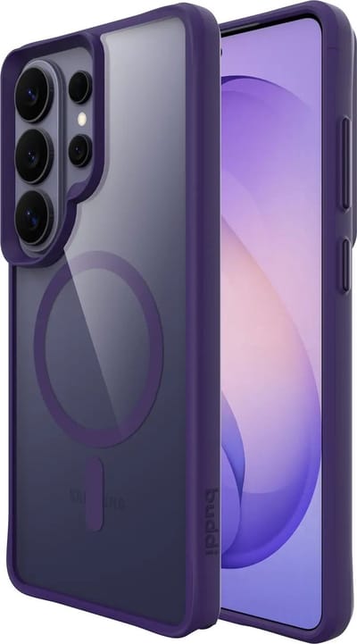 Buddi Hybrid - Hoesje Geschikt voor Samsung Galaxy S26 Ultra - Compatibel met MagSafe - Back Cover met Magneet - Magnetische Beschermhoes - Case Transparant Paars