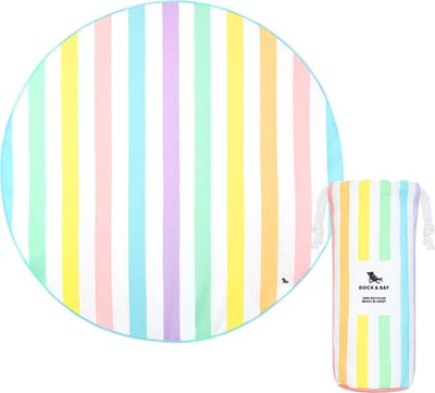 Dock & Bay Cabana - Strandlaken - Rond - ( 170x170cm ) - Unicorn Waves